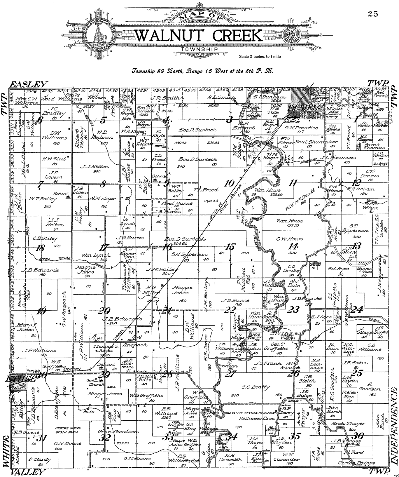 WALNUT CREEK TOWNSHIP PLAT MAP